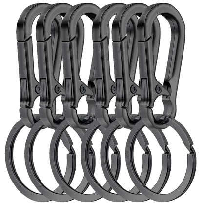 Carabiner Keychain Clips - Black