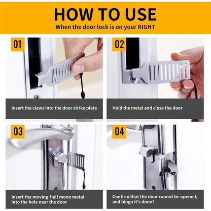 Portable Hotel Door Lock - packed size