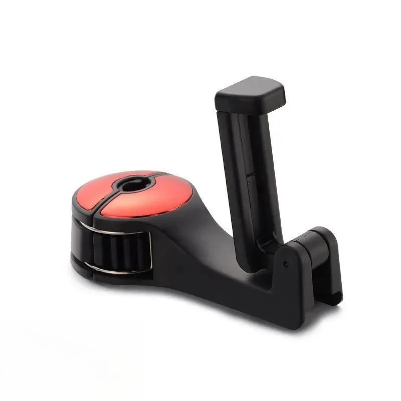 Headrest Hook with Phone Holder - Red