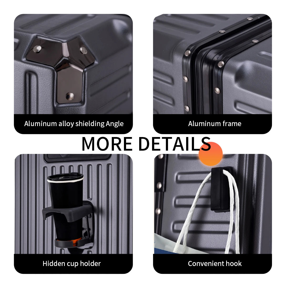 Aluminum Frame Carry On Suitcase