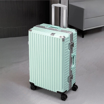 Aluminum Frame Carry On Suitcase - Green