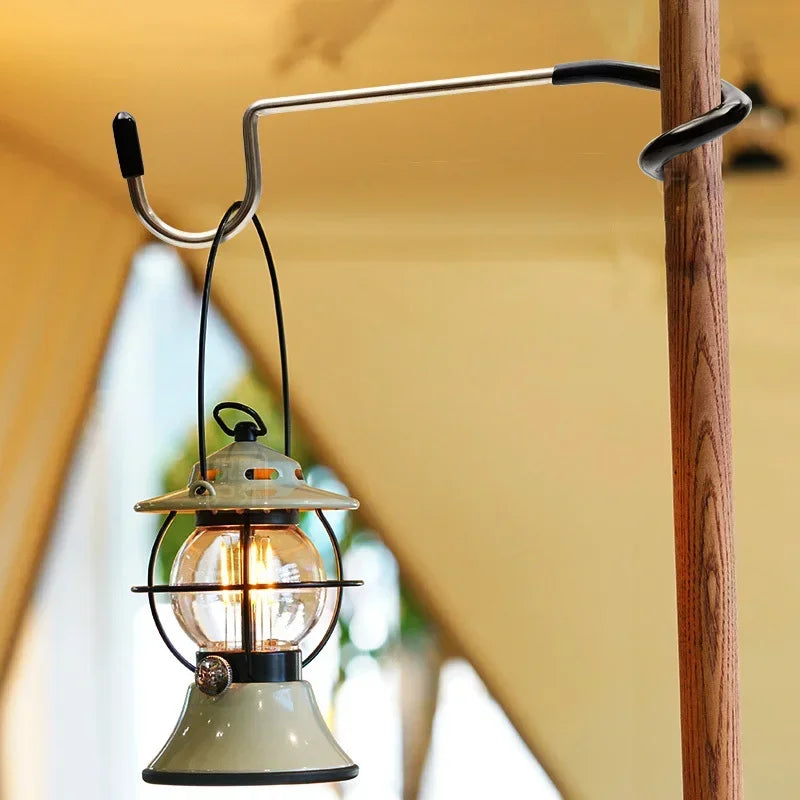Tent Pole Lantern Hooks - detail