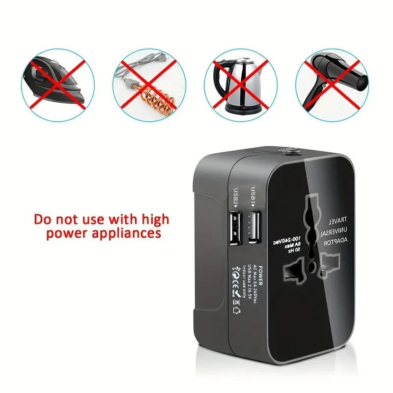 Universal Travel Adapter - packed size