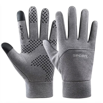 Windproof Touchscreen Gloves - Gray / M