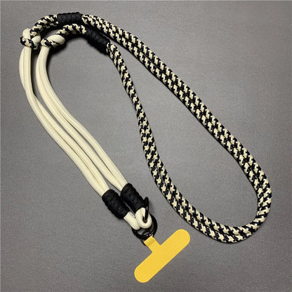 Crossbody Phone Lanyard - Cream and Black