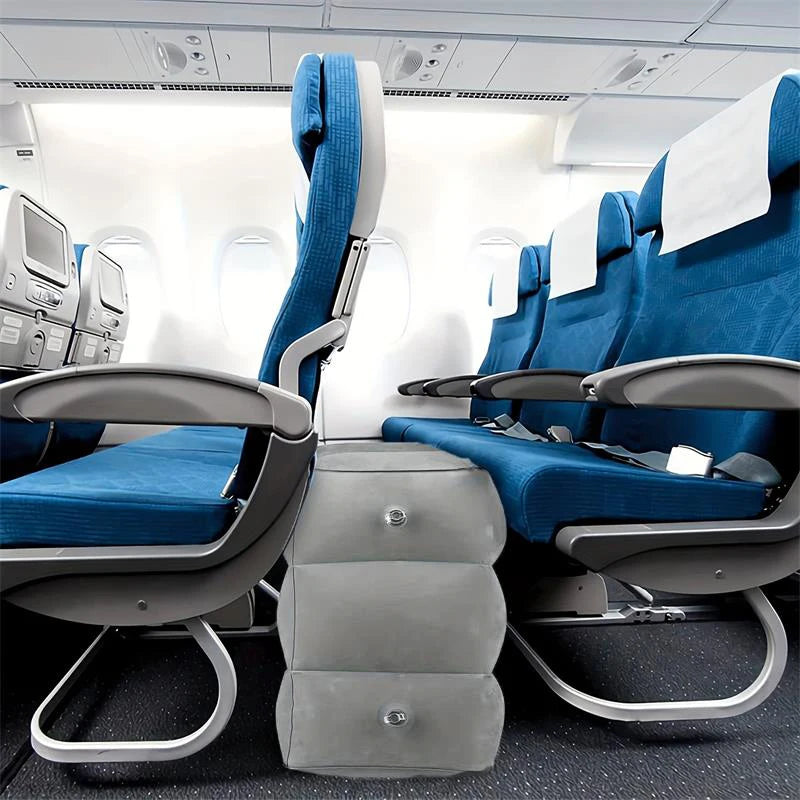 Inflatable Travel Footrest - packed size