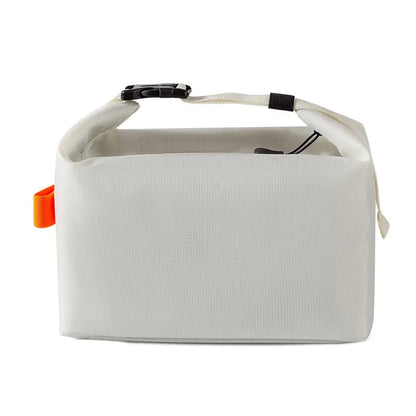 Insulated Roll Top Lunch Bag - Cream