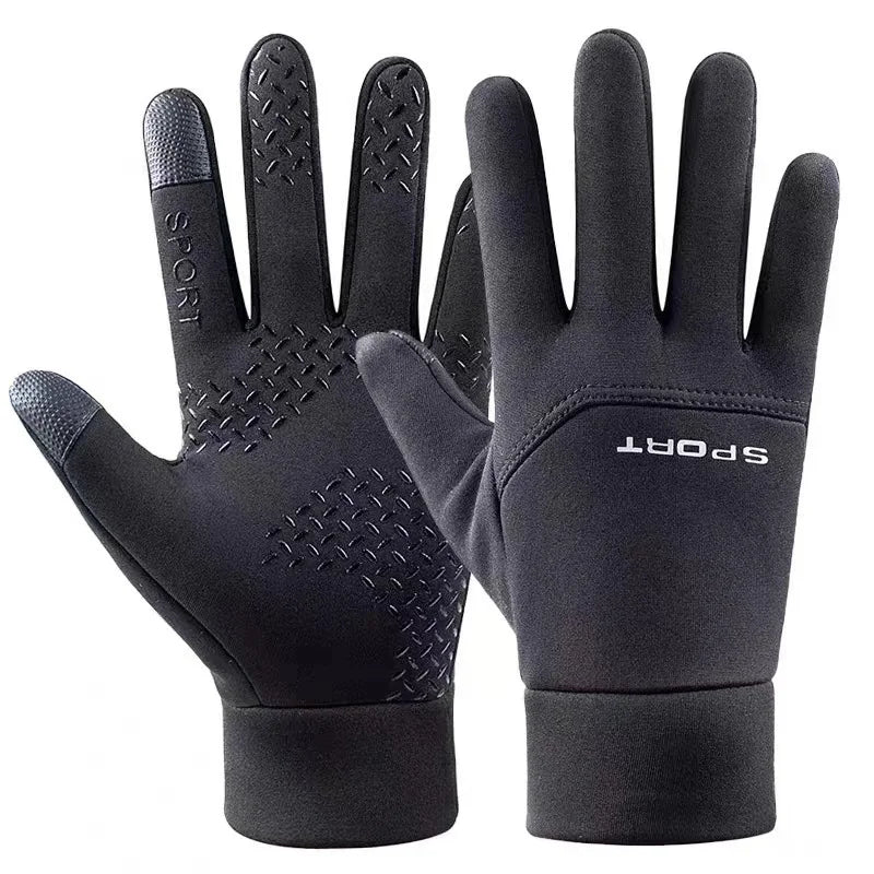 Windproof Touchscreen Gloves - Black / M