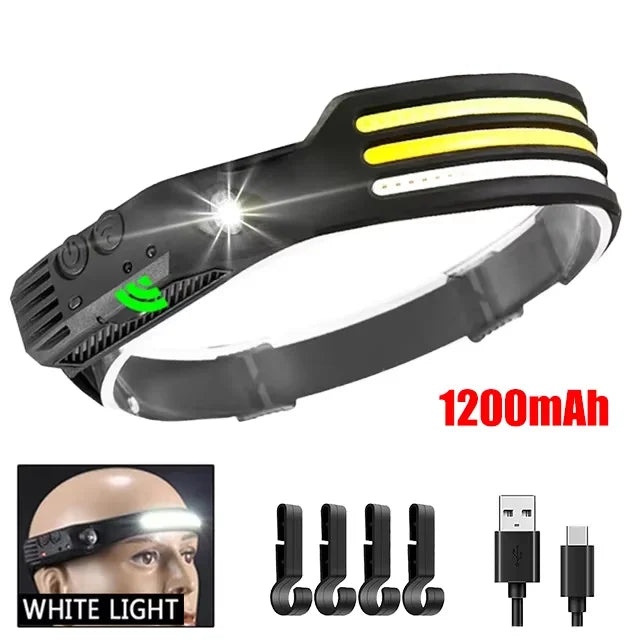 Strip Smart Sensor COB Headlamp