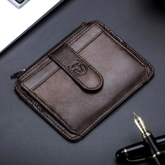 Slim Blocking Leather Wallet