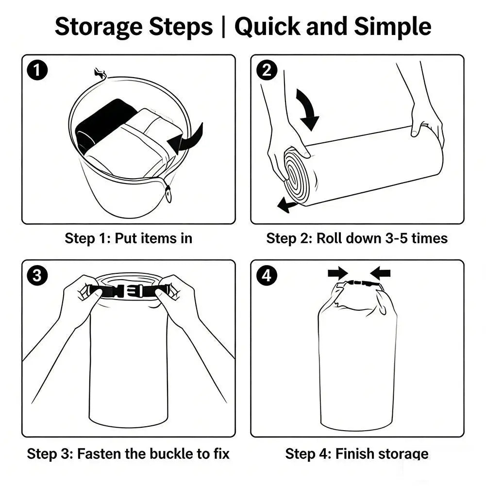 Packable Dry Bag with Carabiner