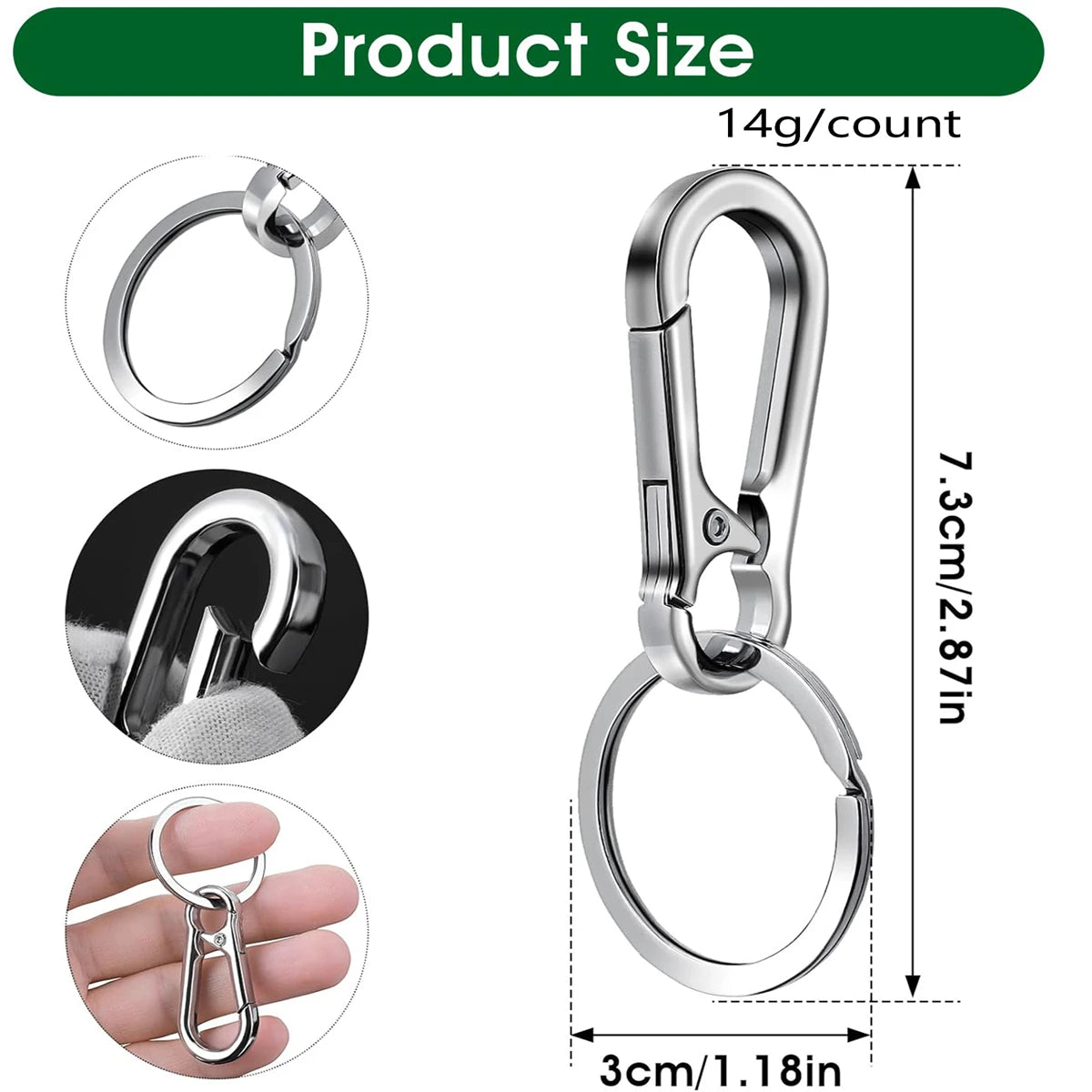 Carabiner Keychain Clips