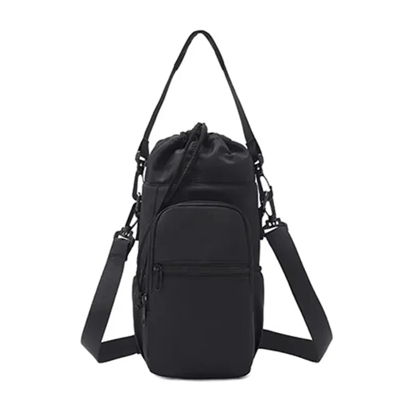 Water Bottle Sling Bag - Black