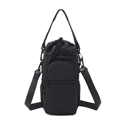 Water Bottle Sling Bag - Black