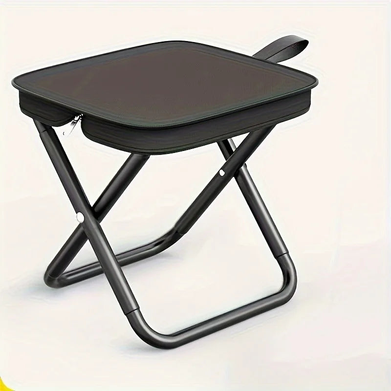 Folding Camping Stool - Black