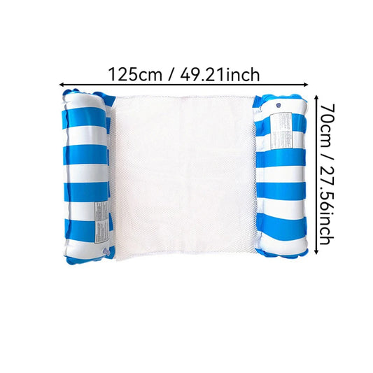 Inflatable Water Hammock - Light Blue
