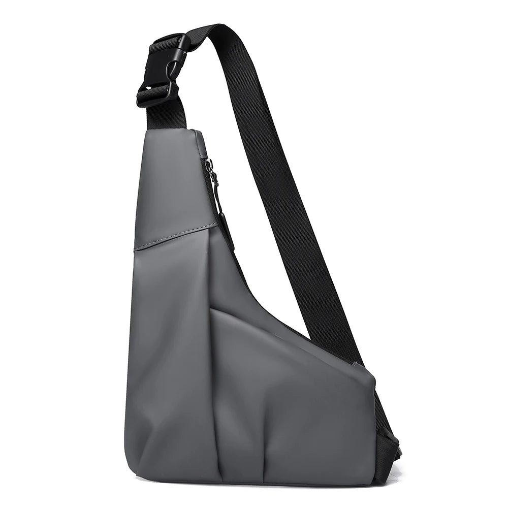 Triangle Sling Chest Bag - Gray