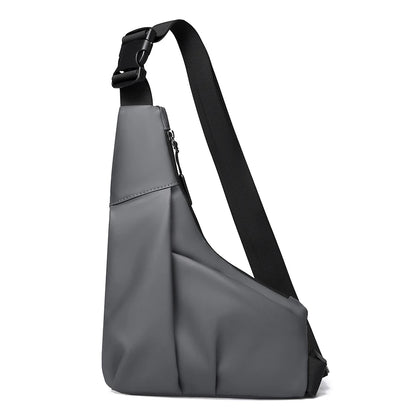 Triangle Sling Chest Bag - Gray