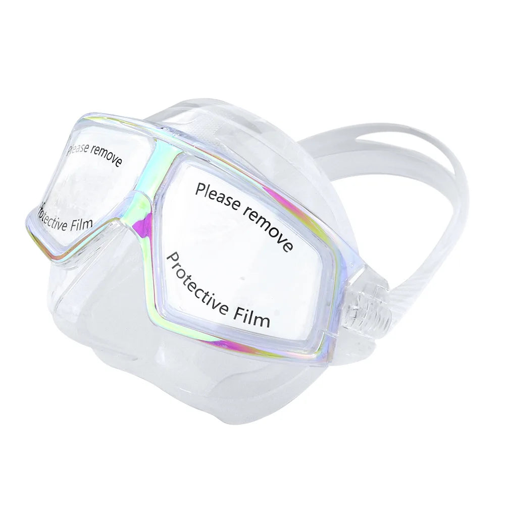 Low Volume Diving Mask - Iridescent Clear