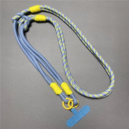 Crossbody Phone Lanyard - Blue and Yellow