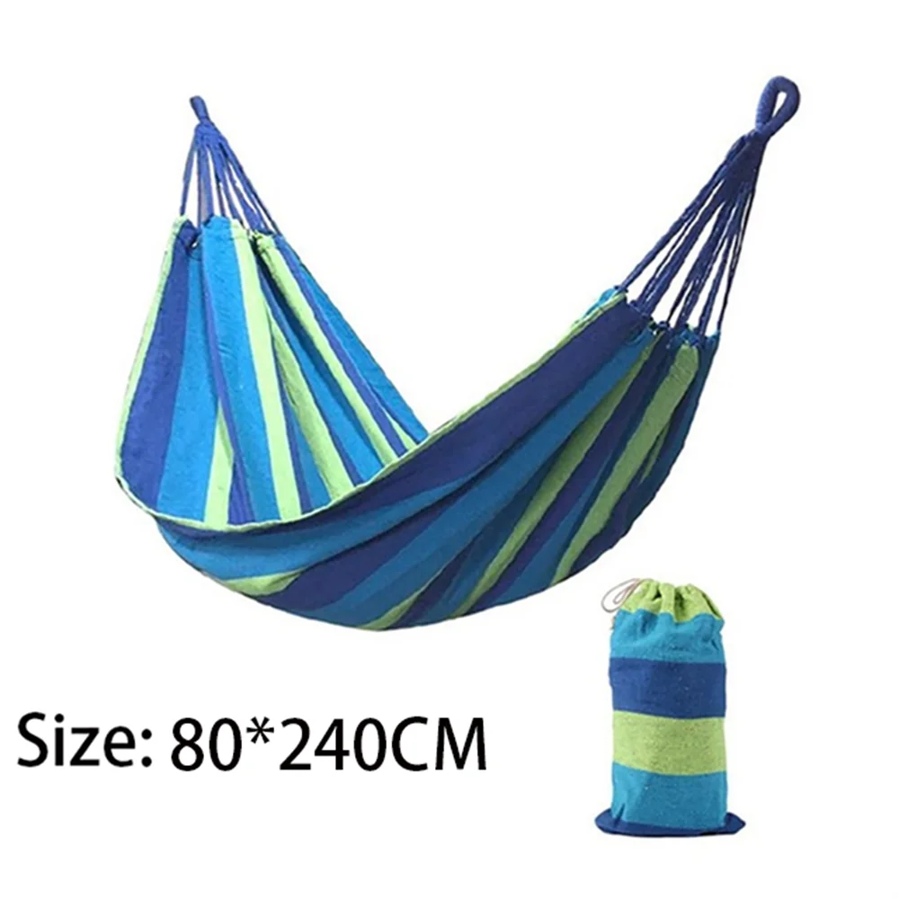 Canvas Double Hammock - Blue / 240x80cm
