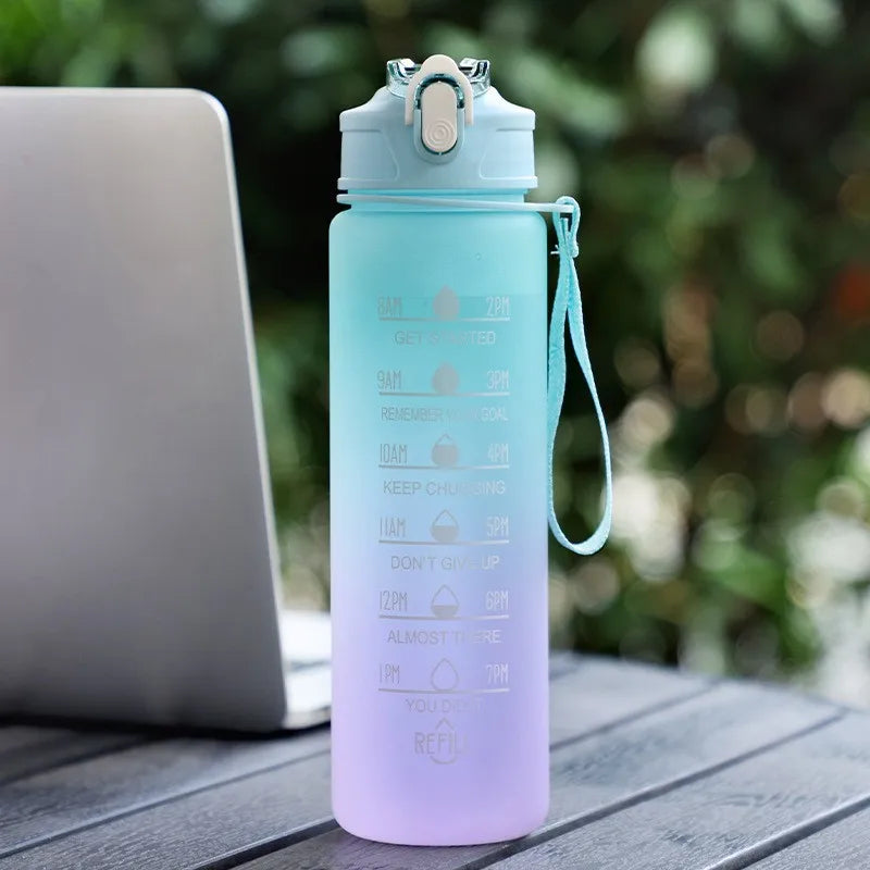 Time Marker Water Bottle - Green