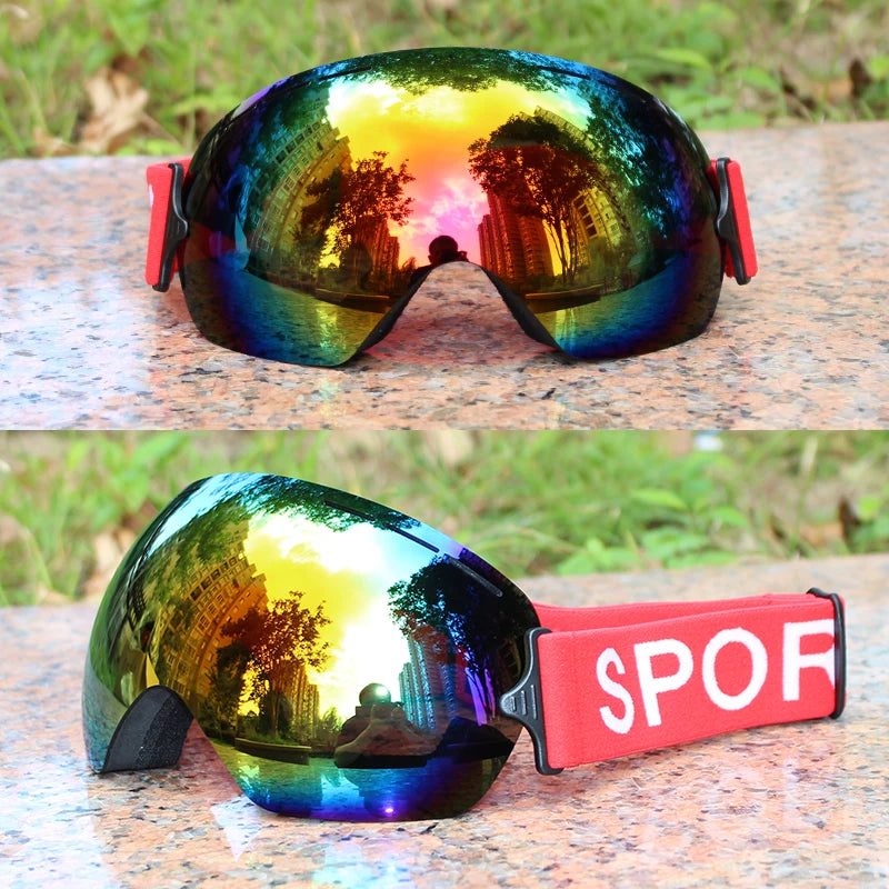 Lightweight Ski Goggles - Red