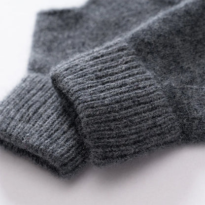Knitted Wool Fingerless Mitts