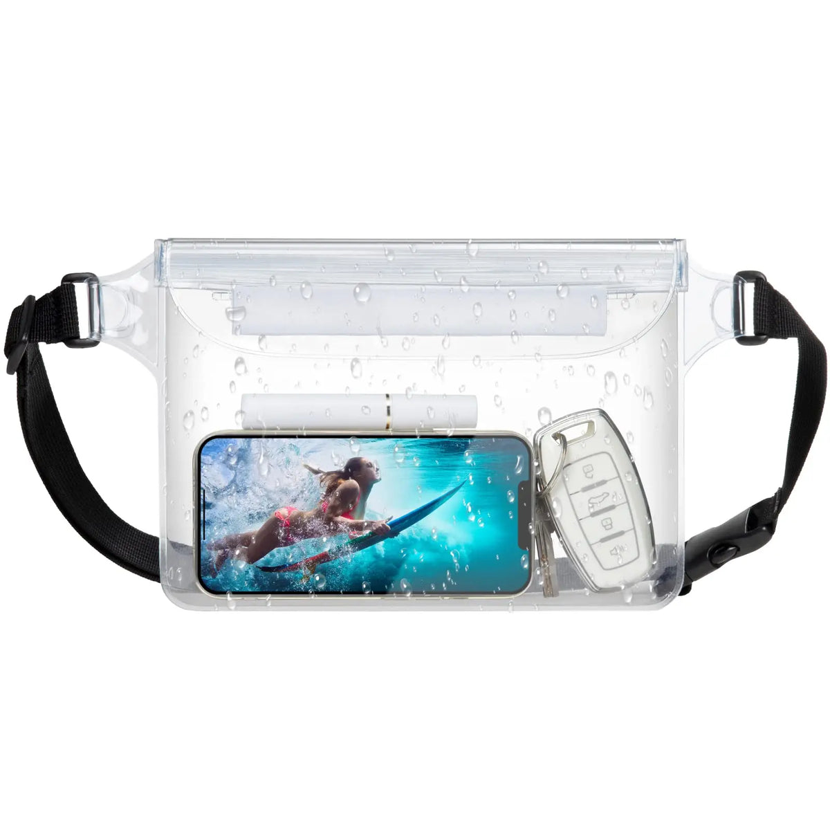 Waterproof Waist Pouch - White