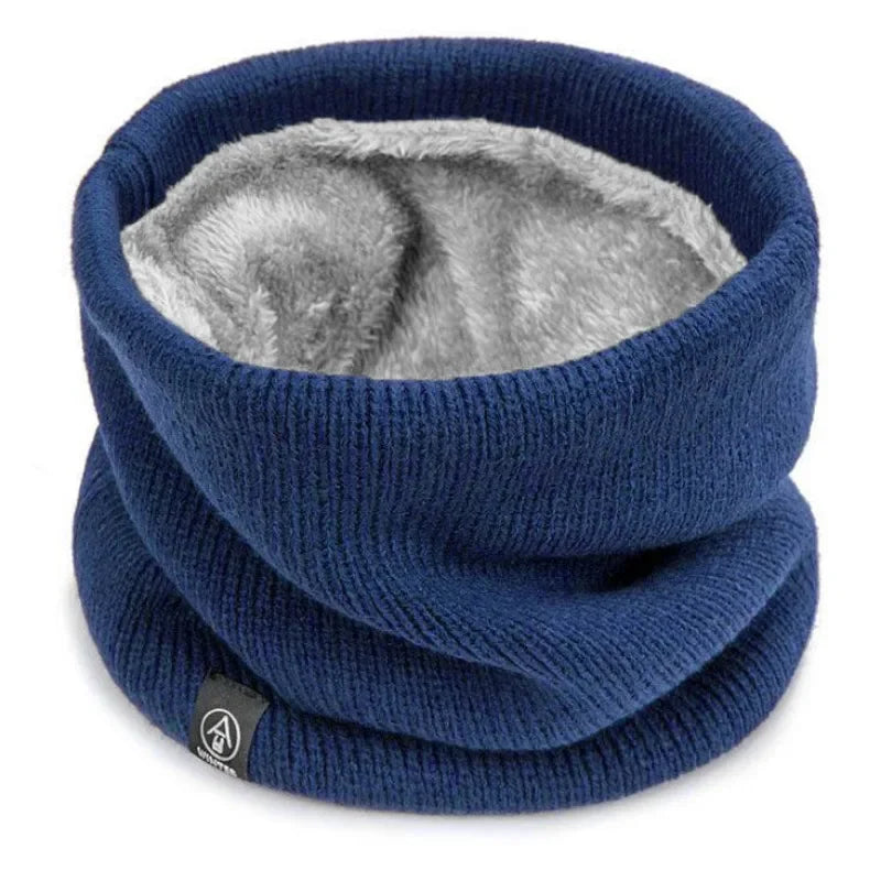 Fleece Lined Neck Warmer - Navy Blue