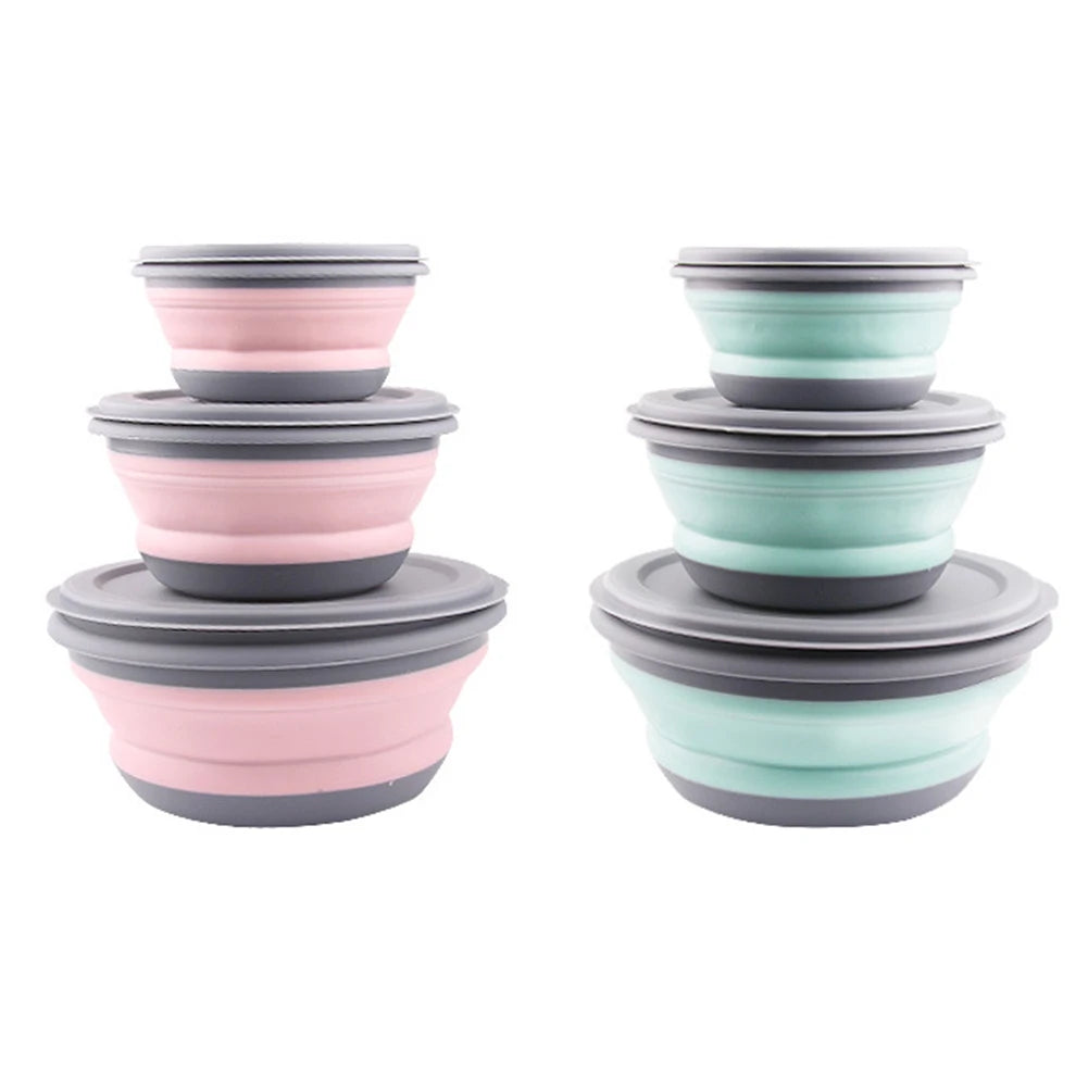 Collapsible Camping Bowl Set