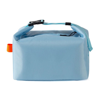 Insulated Roll Top Lunch Bag - Light Blue
