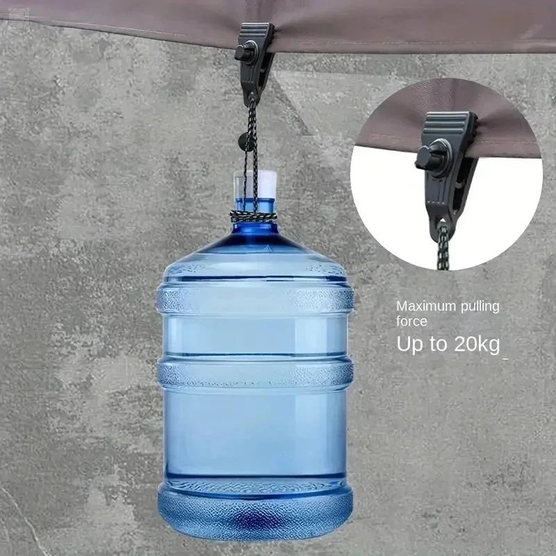 Tarp Clips with Carabiners - packed size