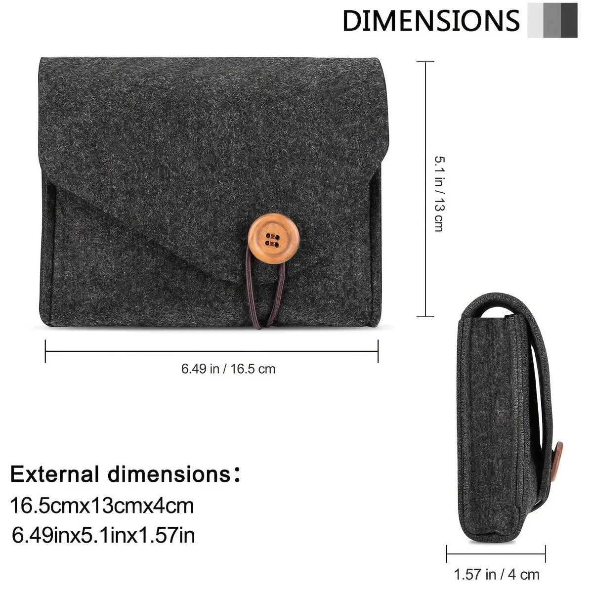 Felt Charger Organizer - in use