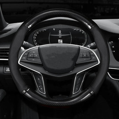 Carbon Look Steering Wheel Cover
