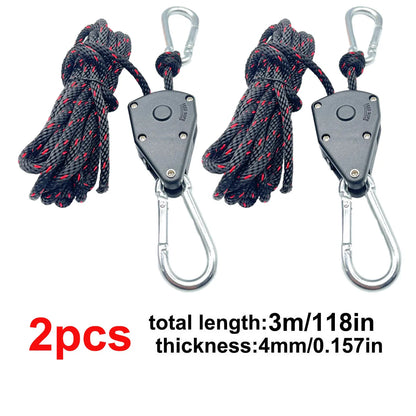 Ratchet Rope Tie Downs - 3m