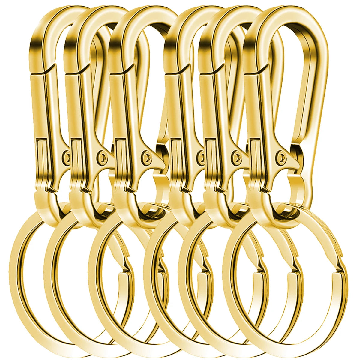 Carabiner Keychain Clips - Gold