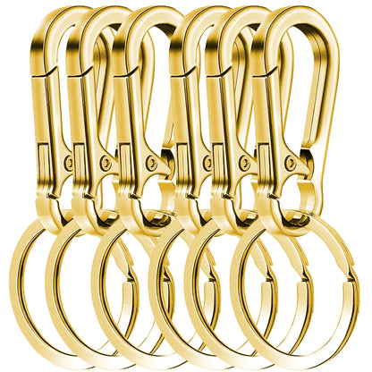 Carabiner Keychain Clips - Gold