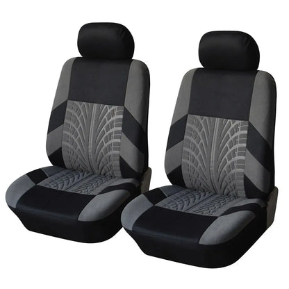 Universal Fabric Car Seat Covers - Gray / Front Pair