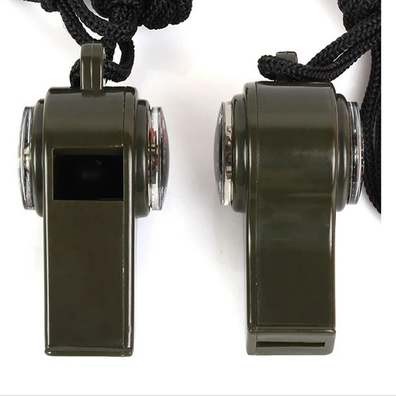 Emergency Whistle with Compass and Thermometer - packed size