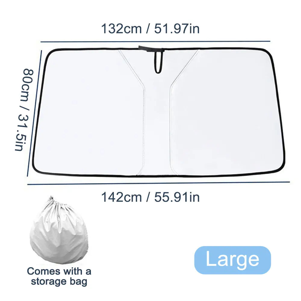 Foldable Windshield Sun Shade - front view
