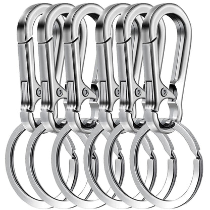 Carabiner Keychain Clips - Silver
