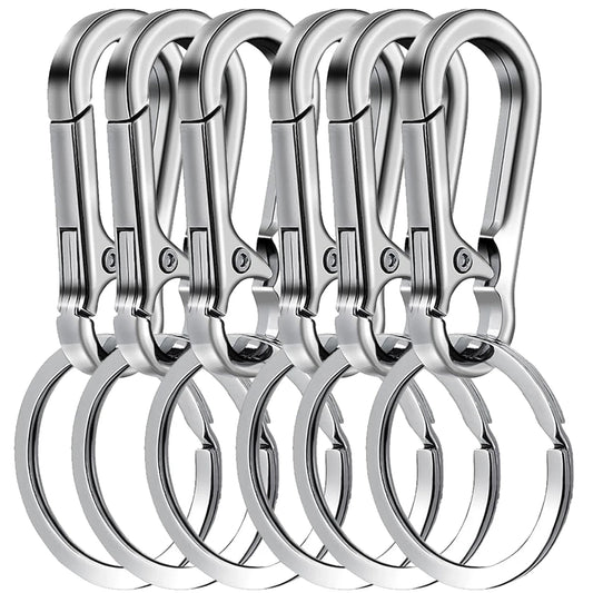 Carabiner Keychain Clips - Silver