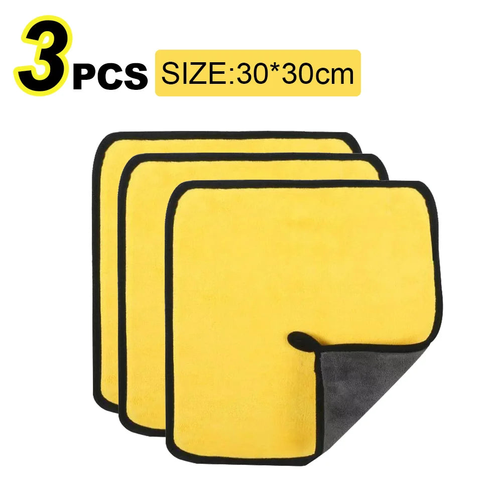 Microfiber Car Cloths - 30x30cm / 3pcs