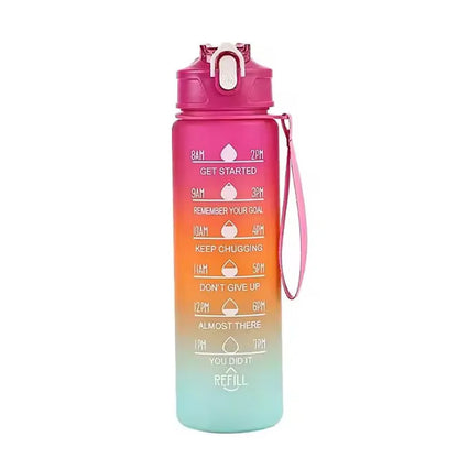 Time Marker Water Bottle - Rose Red