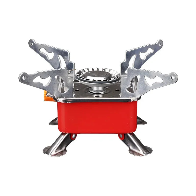 Square Folding Camp Stove - front view