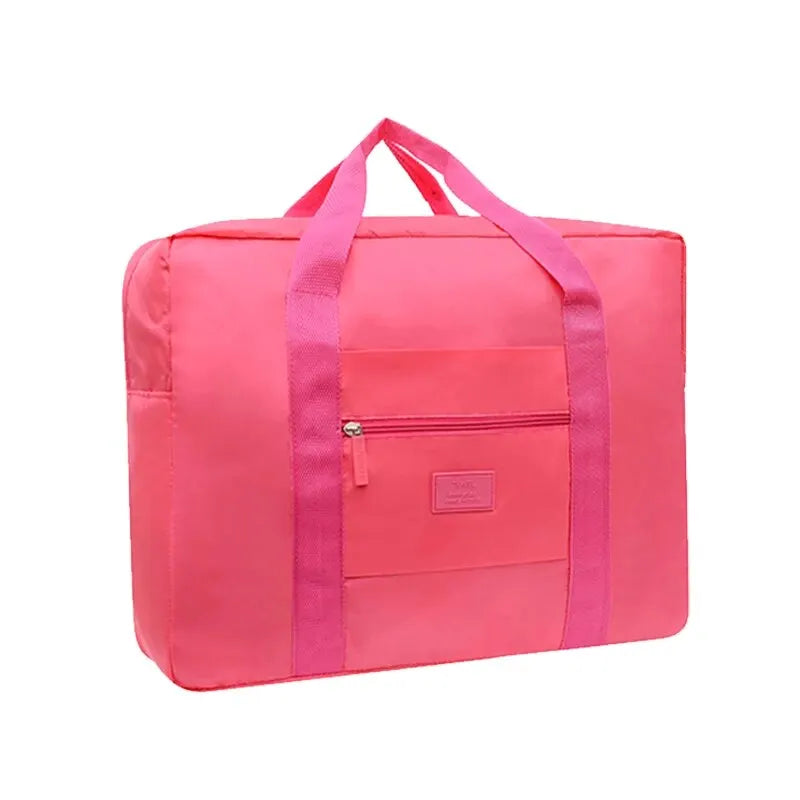 Foldable Travel Duffel Bag - Pink