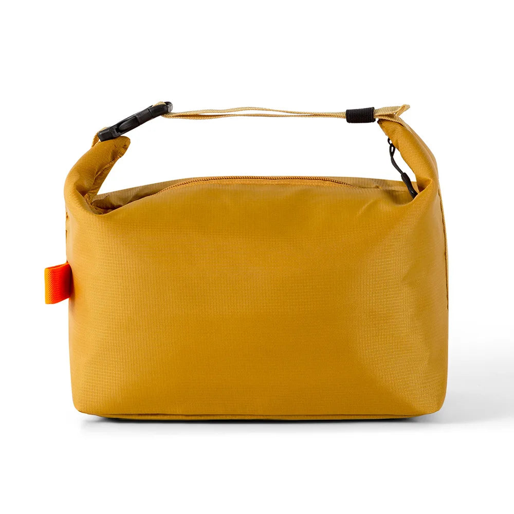 Insulated Roll Top Lunch Bag - Mustard