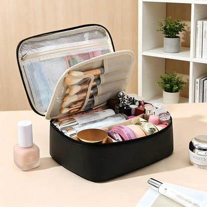 Large Cosmetic Toiletry Bag - Black