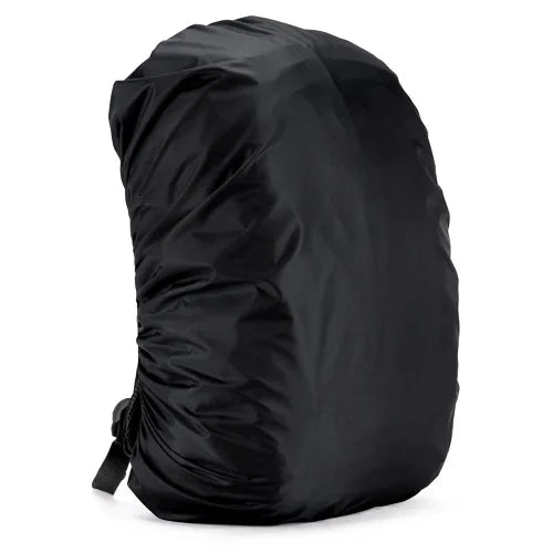 Hiking Backpack with Rain Cover - Black / 60L
